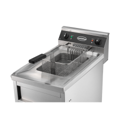 Friteuse professionnelle électrique sur coffre avec robinet de vidange  - 12 litres - 6 kW