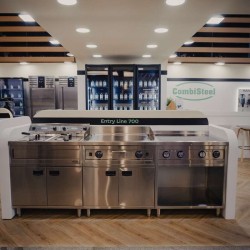Friteuse professionnelle électrique double sur coffre robinet de vidange - 2 x 12 litres - 2 x 9 kW