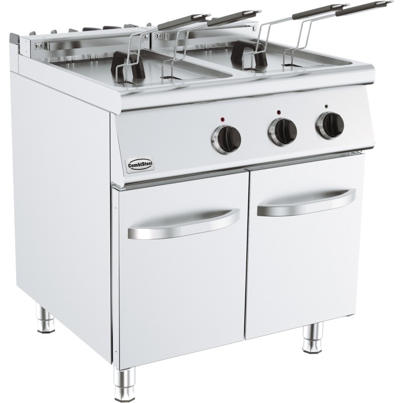 Friteuse professionnelle électrique sur coffre - 2 x 18 litres - Prof 700 - Combisteel