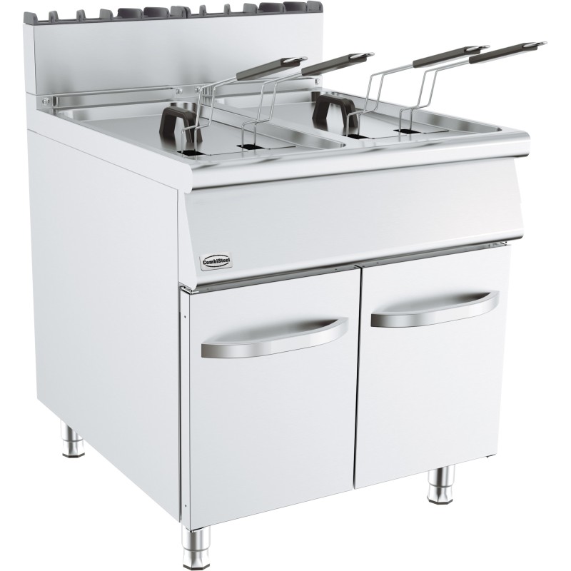 Friteuse professionnelle gaz sur coffre - 2 x 19 litres - Prof 900 - Combisteel