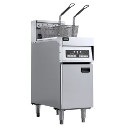 Friteuse professionnelle électrique sur coffre - 2 x 12.5 litres - Combisteel