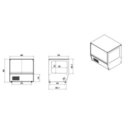 VITRINE RÉFRIGÉRÉE 125L - 695x576x678 mm