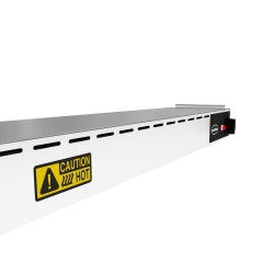 RADIATEUR EN CÉRAMIQUE 1800 - 5 HEATERS À 250W - 1800x180x90 mm