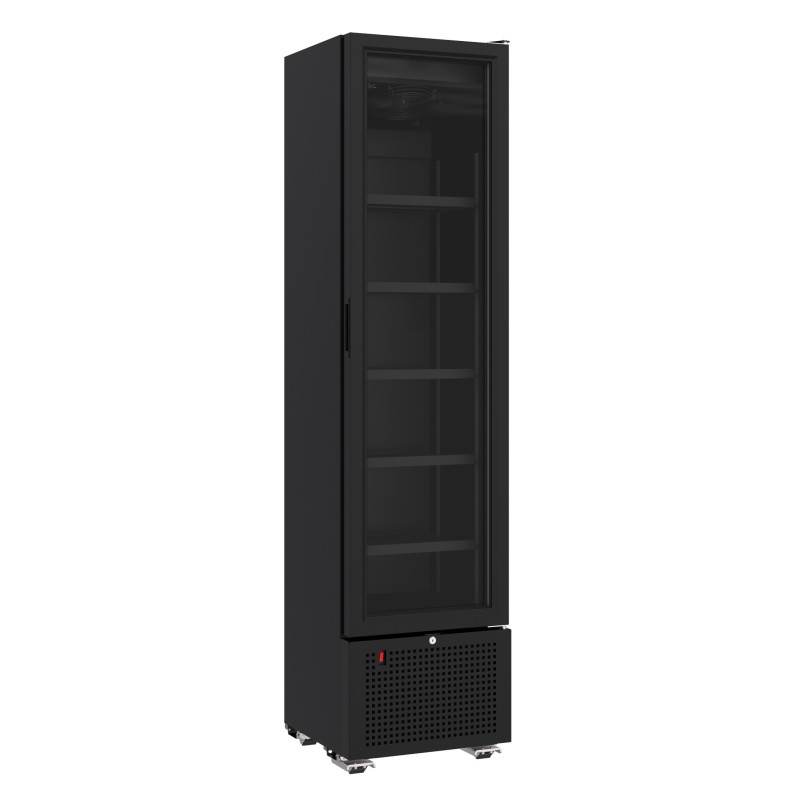Armoire à boissons totalement noire slim - 221 litres