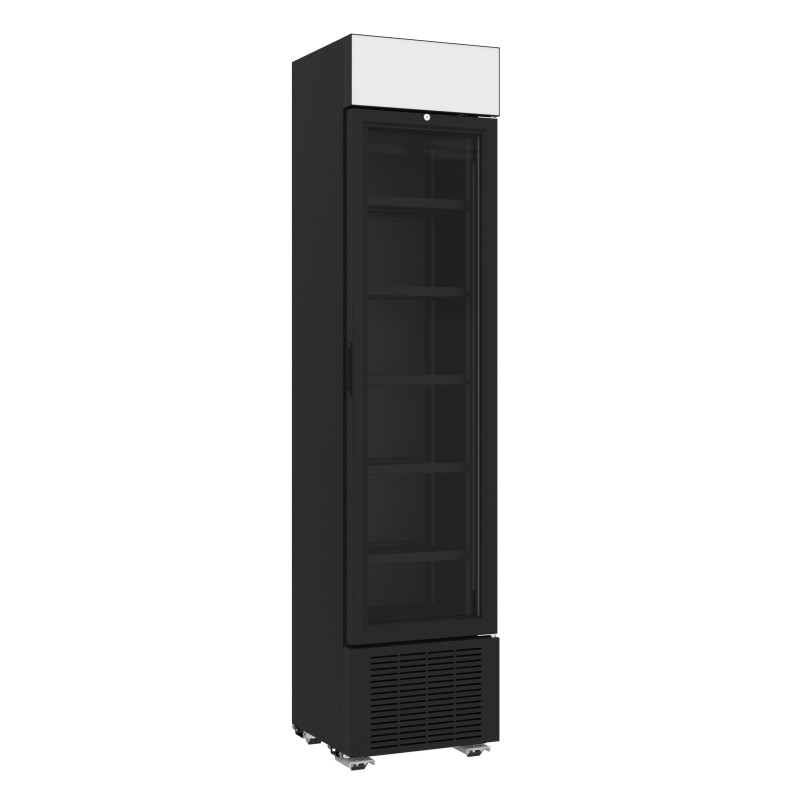 Armoire à boissons totalement noire avec canopy - Taille slim - 232 litres