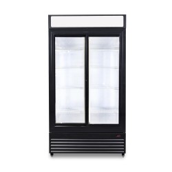 Armoire à boissons avec 2 portes coulissantes et bandeau lumineux - 750 litres - Combisteel