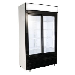 Armoire à boissons avec 2 portes coulissantes et bandeau lumineux - 780 litres - Combisteel