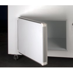 Vitrine à glace ventilée avec bac de stockage en dessous - capacité 10 x 5 litres -