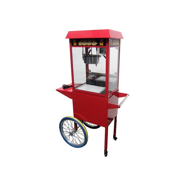 Machine à pop corn professionnelle + chariot