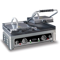 Grill panini professionnel double rainurée-rainurée - Combisteel