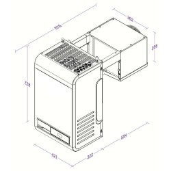 Groupe logé pour chambre froide négative - Gamme Standard Line - 3.2 à 4.2 m3