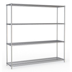 ÉTAGÈRES 4 LEVELS 1800 DÉMONTABLE - 1800x450x1800 mm