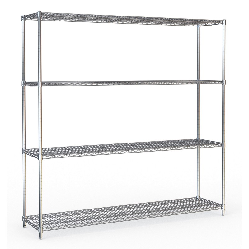 ÉTAGÈRES 4 LEVELS 1800 DÉMONTABLE - 1800x450x1800 mm