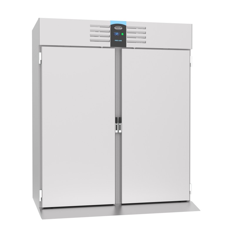Réfrigérateur roll-in mono block 1400 litres en inox, GN 2/1, -2°/+8°C