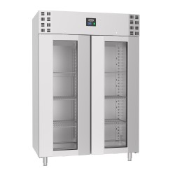 Armoire réfrigérée positive - 2 portes vitrées -2/+8°C - 1400 L - Tropicalisé
