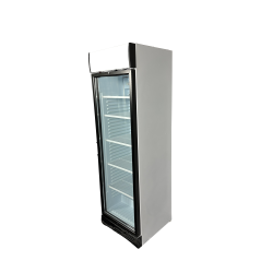 RÉFRIGÉRATEUR 1 PORTE EN VERRE SENS OUVERTURE PORTE GAUCHE - 595x650x2000 mm