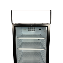 RÉFRIGÉRATEUR 1 PORTE EN VERRE SENS OUVERTURE PORTE GAUCHE - 595x650x2000 mm