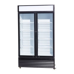 RÉFRIGÉRATEUR 2 PORTES EN VERRE BEZ-750 GD - 1120x610x1965 mm