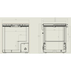 Congélateur coffre avec couvercle plein battant inox - 202 litres