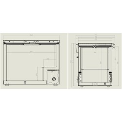 Congélateur coffre avec couvercle plein battant inox - 305 litres