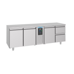 700 TABLE RÉFRIGÉRÉE 3 PORTES ET 2 TIROIRS MONOBLOCK ENERGY LINE - 2270x700x850 mm