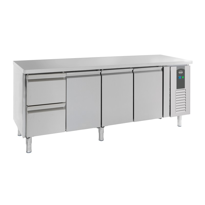 700 TABLE RÉFRIGÉRÉE 3 PORTES ET 2 TIROIRS - 2230x700x850 mm