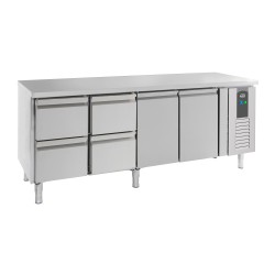 700 TABLE RÉFRIGÉRÉE 2 PORTES ET 4 TIROIRS - 2230x700x850 mm