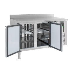 Table réfrigérée adossée positive - 2 portes - Combisteel