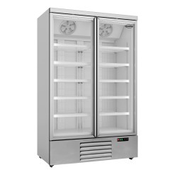 Armoire réfrigérée négative -18/-22°C - 2 portes vitrées - 1000 litres