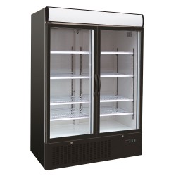 Réfrigérateur positif 2 portes vitrées - 1079 litres - +2/+8°C