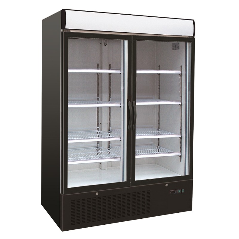 Réfrigérateur positif 2 portes vitrées - 1079 litres - +2/+8°C