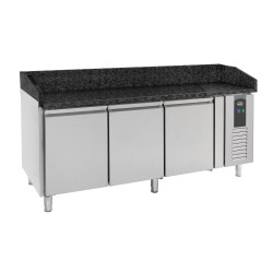 Table à pizza avec granit noir - 2025 x 800 x 1000 mm