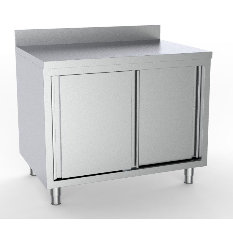 Meuble bas mural inox- 1200 x 600 x 850 mm