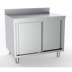 Meuble bas mural inox- 1000 x 600 x 850 mm