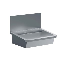 ÉVIER INOX 1 ROBINET 600MM BOUCHON DE VIDANGE ET COUVERCLE ANTI-ÉCLABOUSSURES INCLUS - 600x468x438 mm