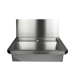 ÉVIER INOX 1 ROBINET 600MM BOUCHON DE VIDANGE ET COUVERCLE ANTI-ÉCLABOUSSURES INCLUS - 600x468x438 mm