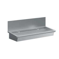 ÉVIER INOX 1 ROBINET 1200MM BOUCHON DE VIDANGE ET COUVERCLE ANTI-ÉCLABOUSSURES INCLUS   - 1200x468x438 mm
