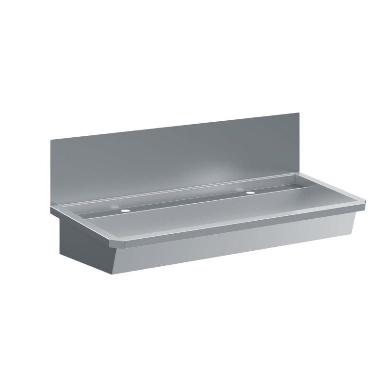 ÉVIER INOX 1 ROBINET 1200MM BOUCHON DE VIDANGE ET COUVERCLE ANTI-ÉCLABOUSSURES INCLUS   - 1200x468x438 mm