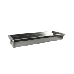 ÉVIER INOX 1 ROBINET 1200MM BOUCHON DE VIDANGE ET COUVERCLE ANTI-ÉCLABOUSSURES INCLUS   - 1200x468x438 mm