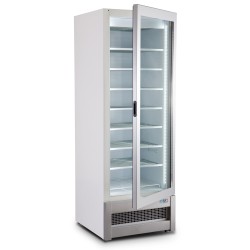 Armoire réfrigérée en verre marin négative -18/-22°C - 1 porte vitrée battante - 353 litres
