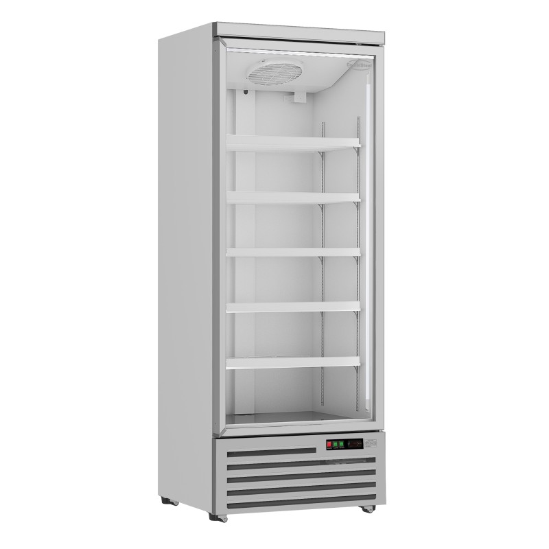 Armoire réfrigérée positive 0/+10°C - 1 porte vitrée battante - 600 litres