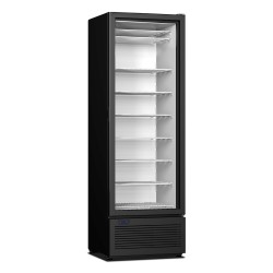 Armoire réfrigérée négative noire avec intérieur blanc - 400 litres