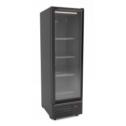 Vitrine murale réfrigérée full black positive +1/+7°C - 1 porte vitrée battante - 550 litres - Combisteel