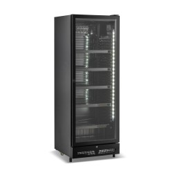 Vitrine murale réfrigérée full black positive ++2/+10°C - 400 litres - Combisteel