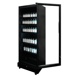 Vitrine murale réfrigérée full black positive ++2/+10°C - 400 litres - Combisteel