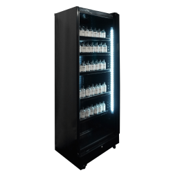 Vitrine murale réfrigérée full black positive ++2/+10°C - 400 litres - Combisteel
