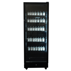 Vitrine murale réfrigérée full black positive ++2/+10°C - 400 litres - Combisteel