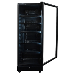 Vitrine murale réfrigérée full black positive ++2/+10°C - 400 litres - Combisteel
