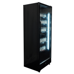 Vitrine murale réfrigérée full black positive ++2/+10°C - 400 litres - Combisteel