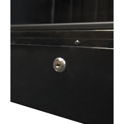Vitrine murale réfrigérée full black positive ++2/+10°C - 400 litres - Combisteel